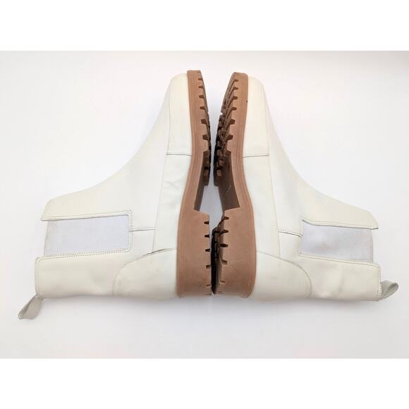 Rebecca Allen The All Weather Chelsea Ankle Boots Women's Cream Size US8M EU38.5 - Picture 5 of 13
